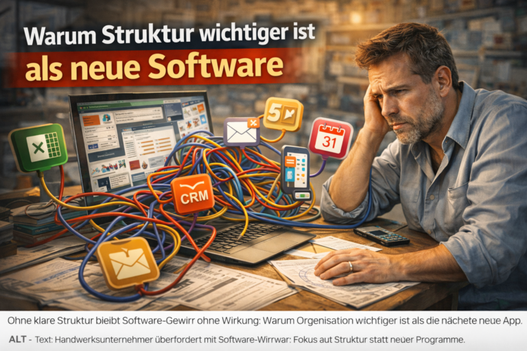 Warum Struktur wichtiger ist als neue Software
